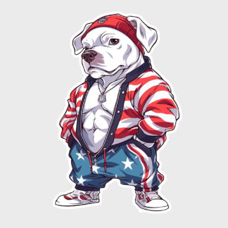 Vinyl sticker AmericanPitbull