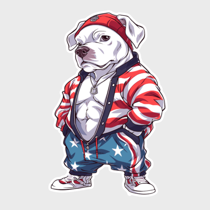 Vinyl sticker AmericanPitbull