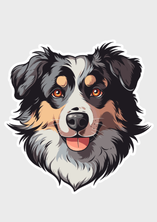 Vinyl sticker AustralianSheperd
