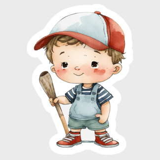 Vinyl sticker Baseball boys (1)
