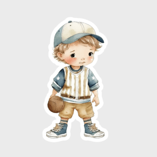 Vinyl sticker Baseball boys (6)