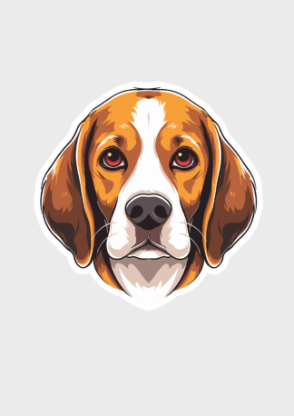 Vinyl sticker Beagle