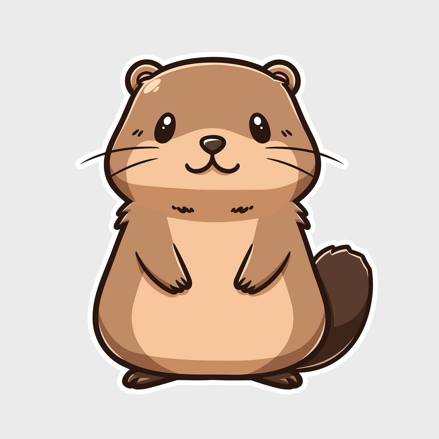Vinyl sticker Beaver
