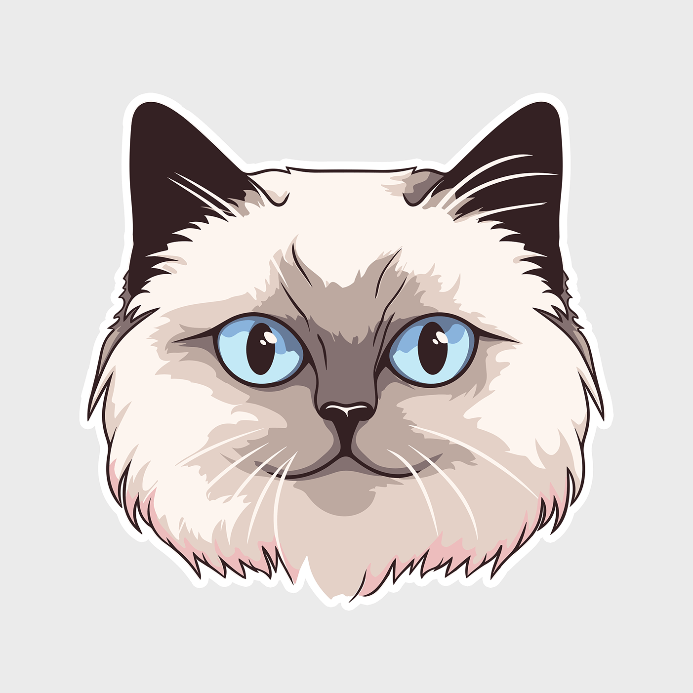 Vinyl sticker Birman