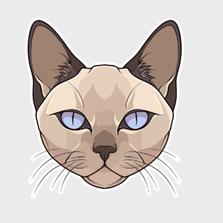 Vinyl sticker Burmese