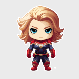 Vinyl sticker CaptainMarvel
