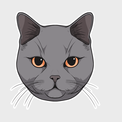 Vinyl sticker Chartreux