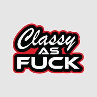 Vinyl sticker Classy