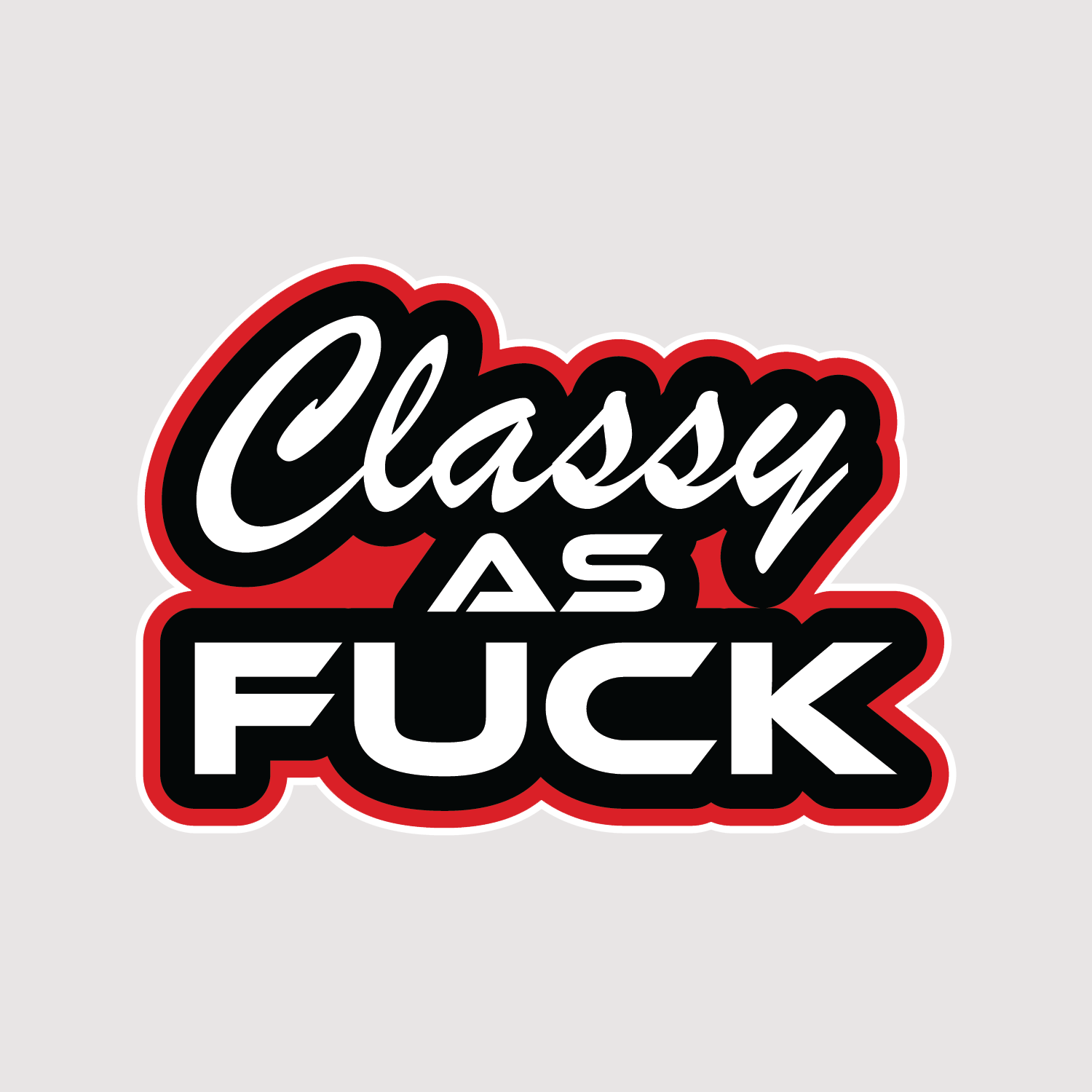 Vinyl sticker Classy