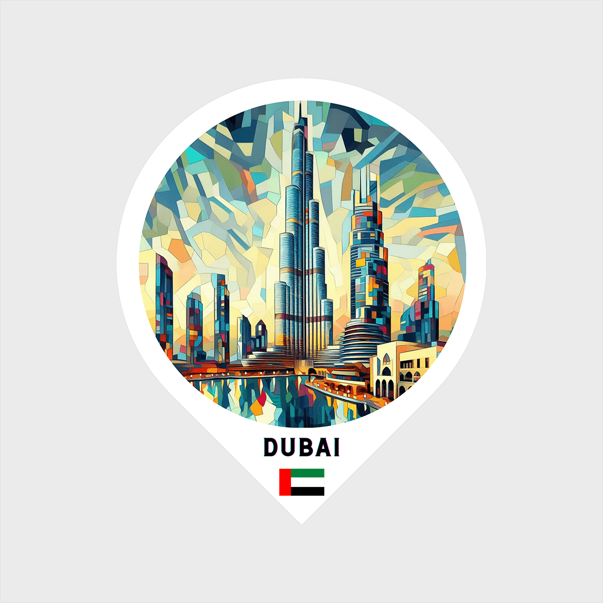 Vinyl sticker Dubai 4