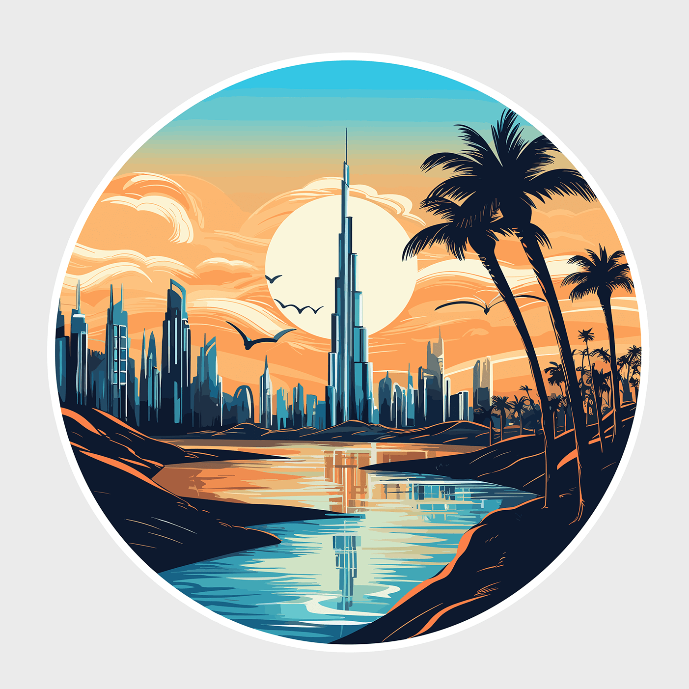 Vinyl sticker Dubai