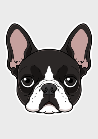 Vinyl sticker FrenchBulldog