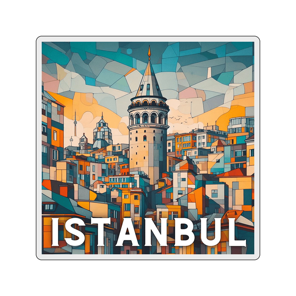 Vinyl sticker Istanbul 2