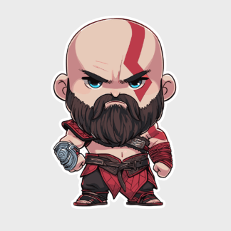 Vinyl sticker Kratos