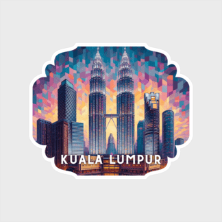 Vinyl sticker Kuala Lumpur 3