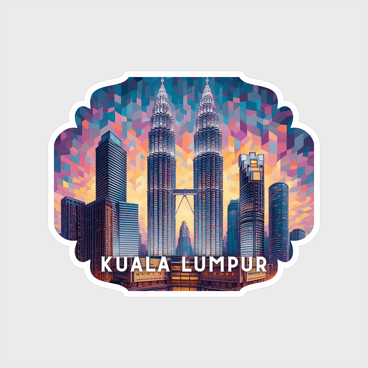 Vinyl sticker Kuala Lumpur 3