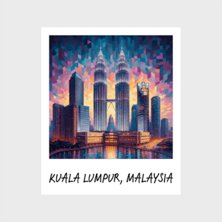 Vinyl sticker Kuala Lumpur 6
