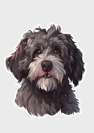 Vinyl sticker Labradoodle