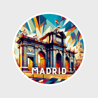 madrid vinyl sticker