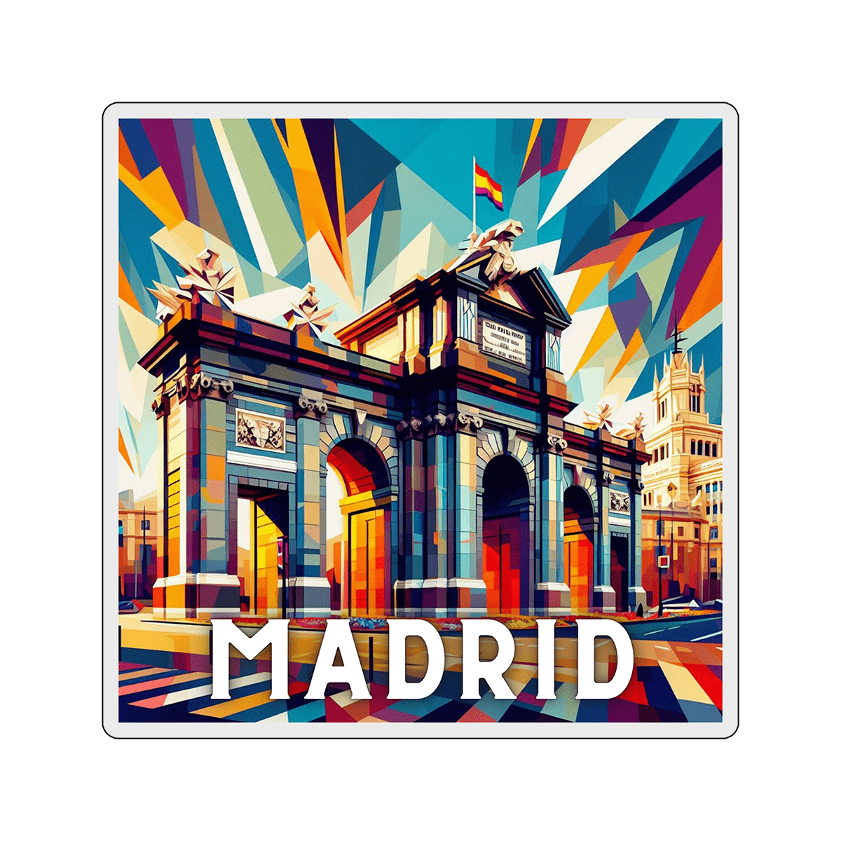 Vinyl sticker Madrid 2