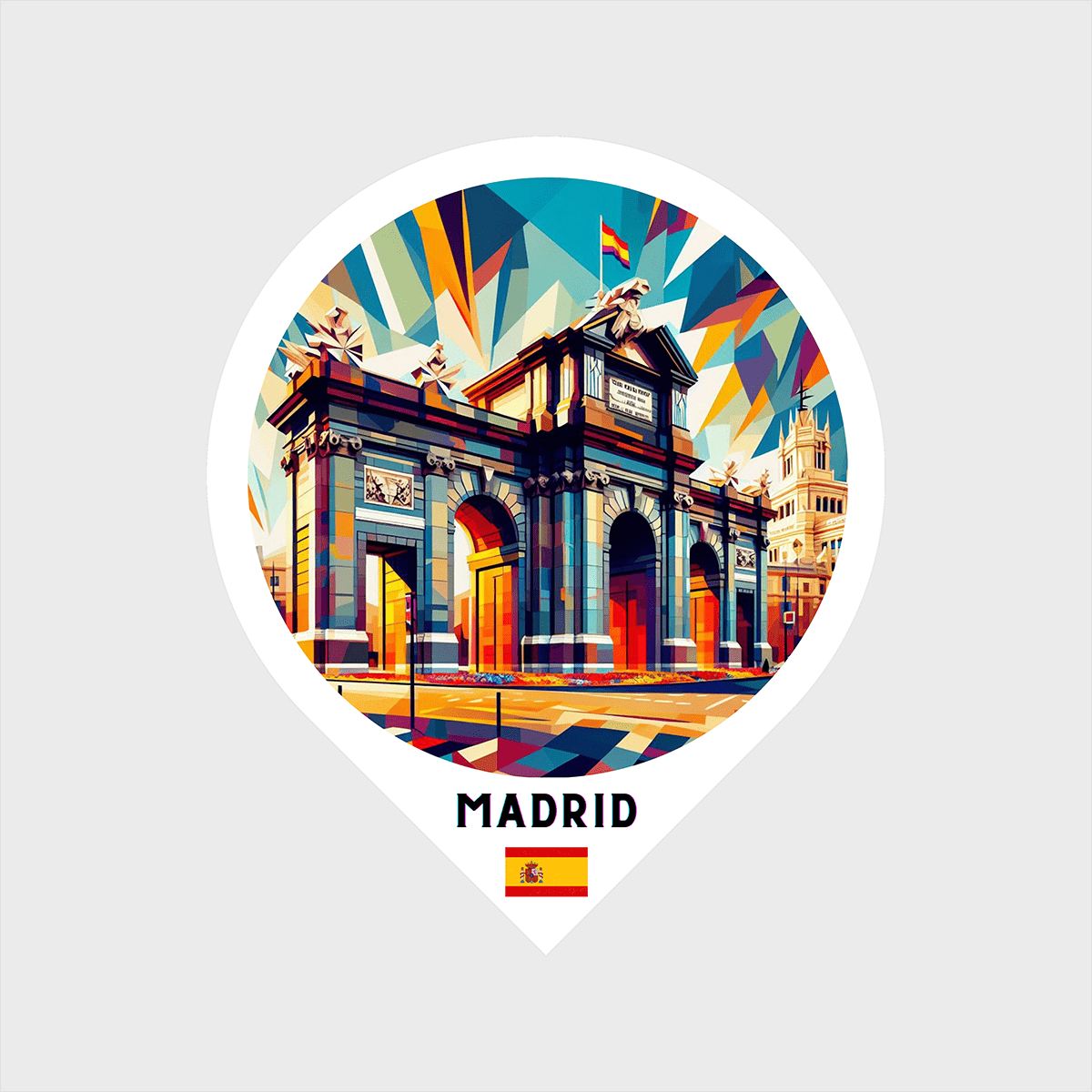 Vinyl sticker Madrid 4