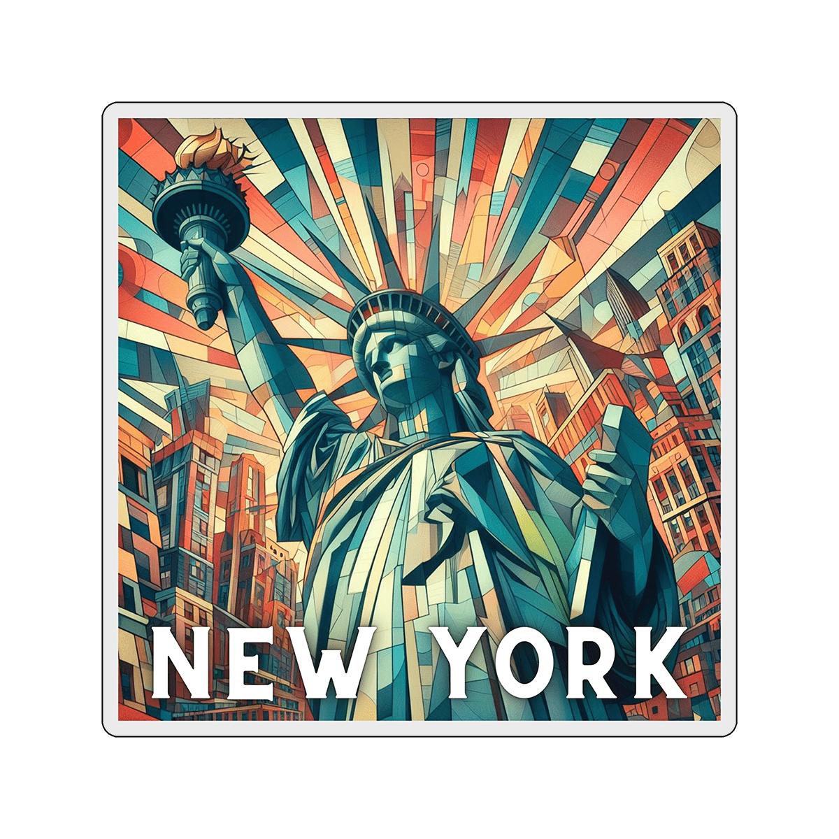 Vinyl sticker New York 2