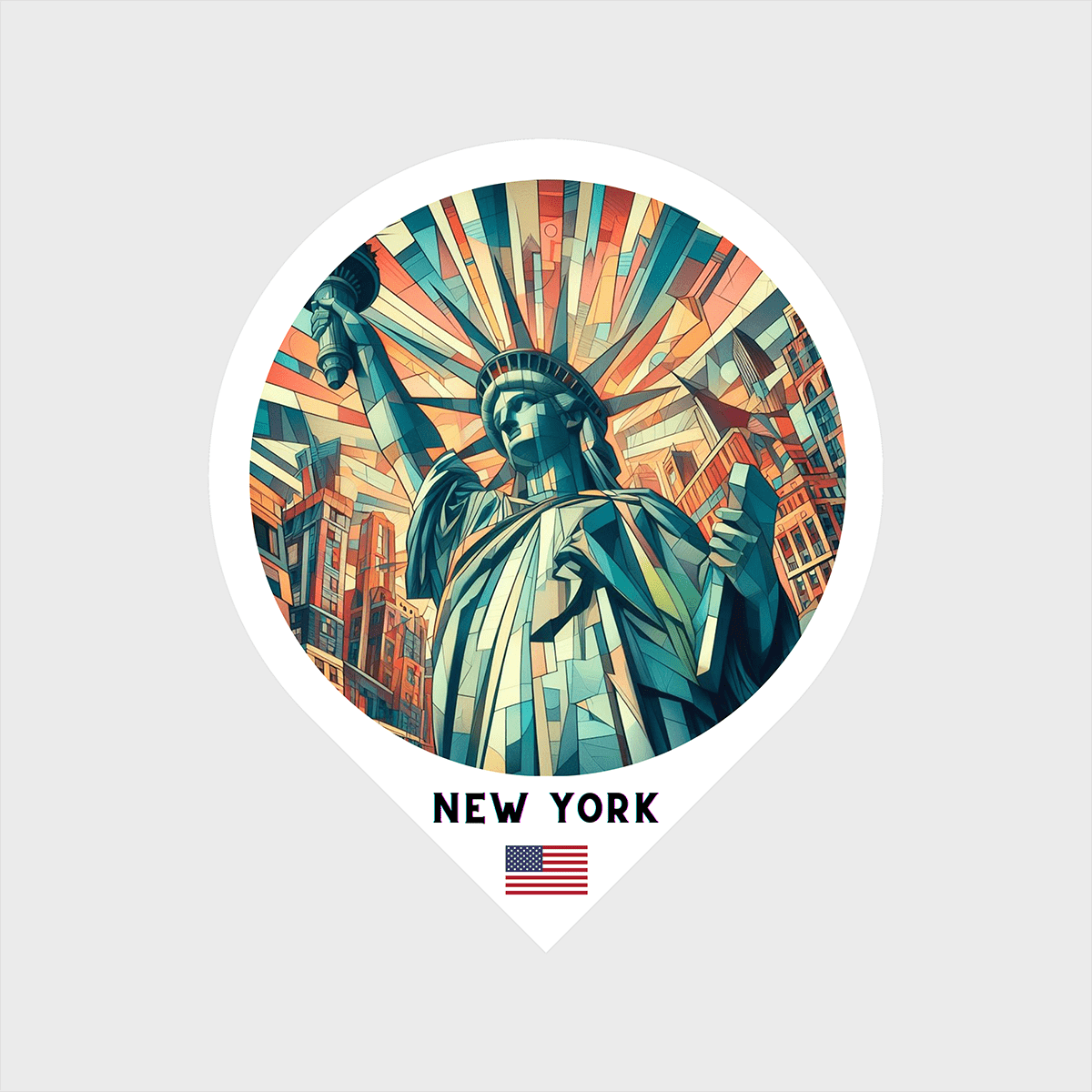 Vinyl sticker New York 4