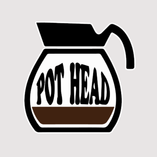 Vinyl sticker POT HEAD