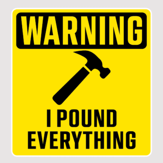 Vinyl sticker POUND