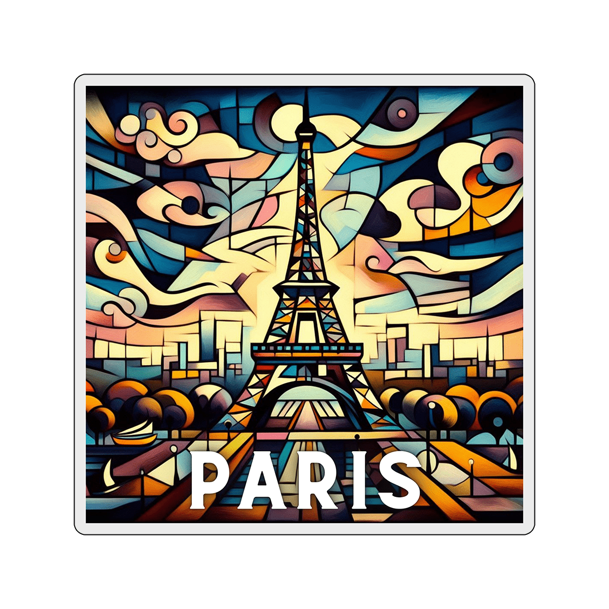 Vinyl sticker Paris 2