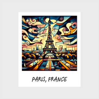 Vinyl sticker Paris 6