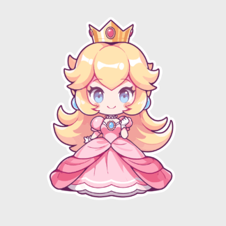 Vinyl sticker Peach