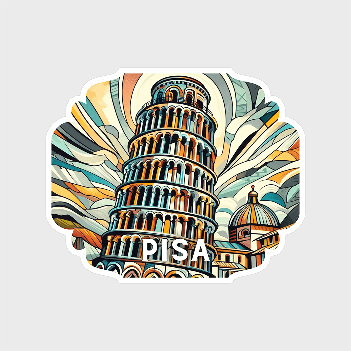 Vinyl sticker Pisa 3