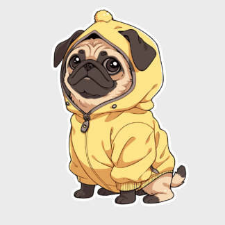 Vinyl sticker Pug