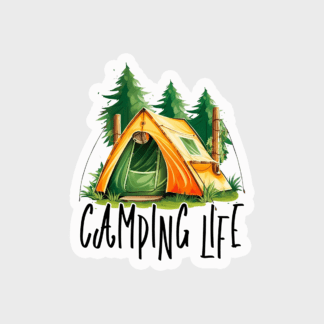 Vinyl sticker STR00093 3 Camping life