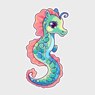 Vinyl sticker Seahorse