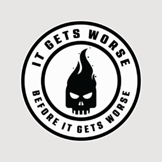 Vinyl sticker Worse