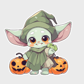 Vinyl sticker Yoda5
