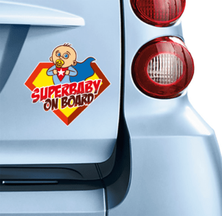 Superbaby On Board Vinyl Sticker